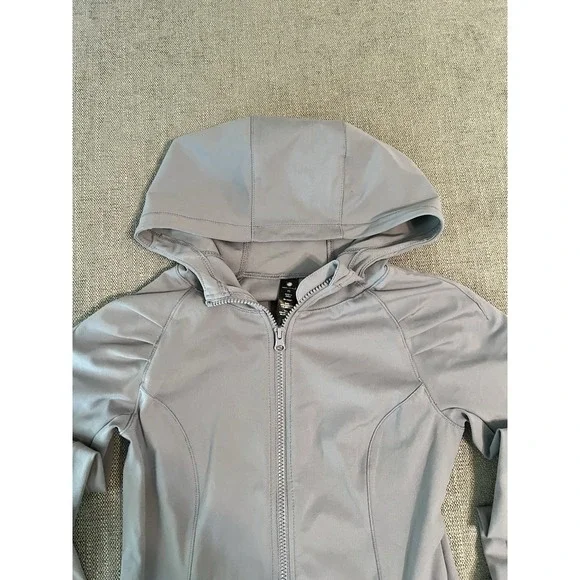 Yogalicious Jacket Women's XS Full Zip Hooded Thumbhole Sleeve Gym Yoga Purple - Picture 2 of 10